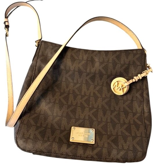 Michael Kors Jet Set Large Logo Crossbody Bag - Picture 7 of 14